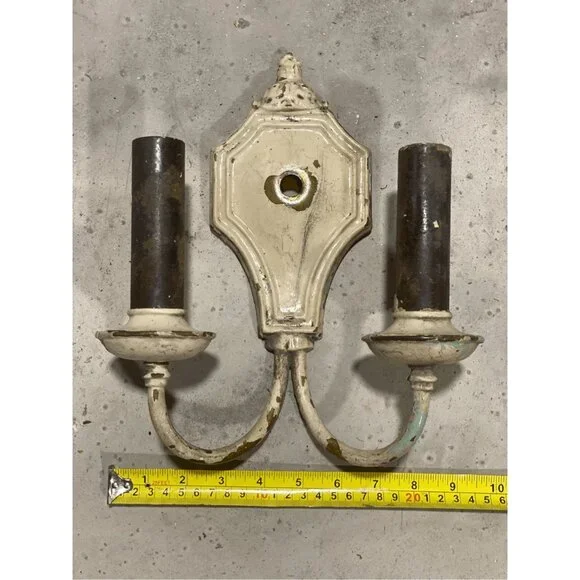 Antique Neoclassical Style Dual Arm Wall Sconce for repair